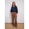 LINEN TROUSERS TOBACCO