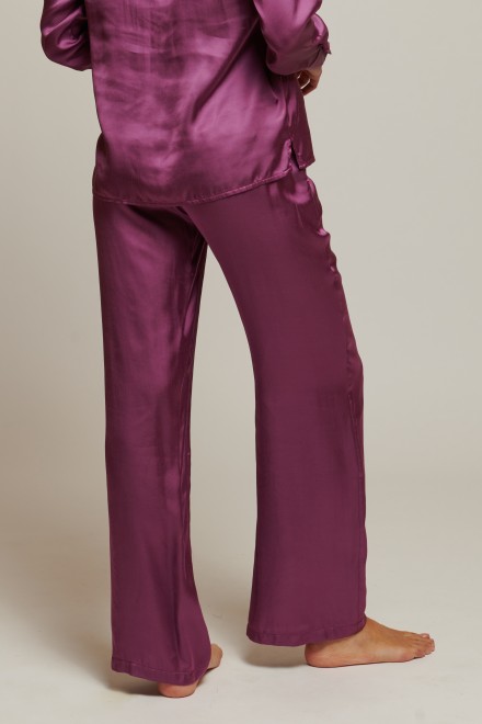 SATIN TROUSERS MAGENTA