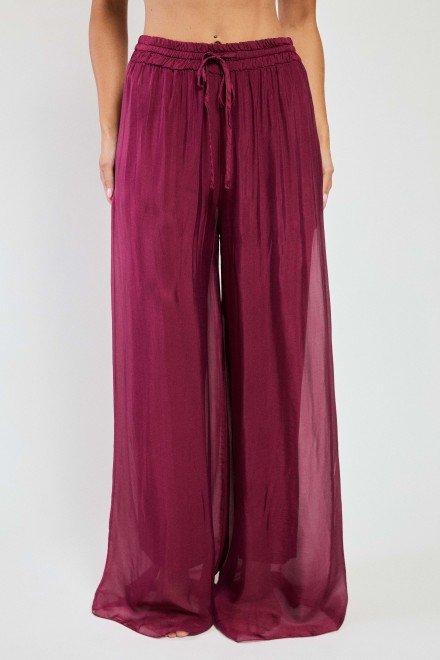 SOFT TROUSERS BURGUNDY