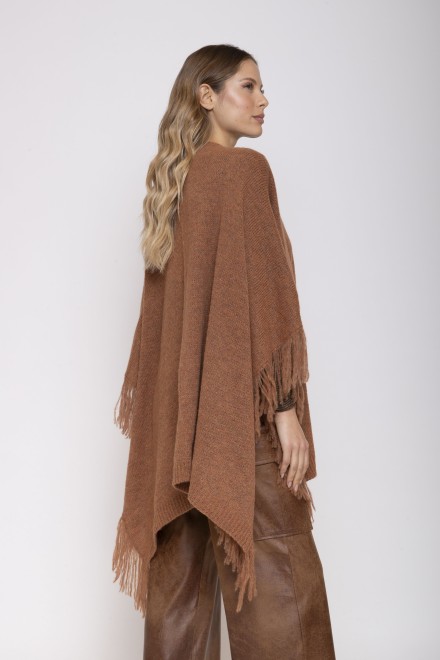 FRINGED SHAWL CAMEL