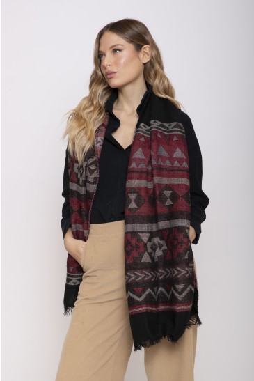 SCARF DESIGN BLACK
