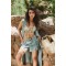 LINEN SHORTS DENIM