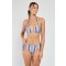 ETHNIC HIGH SLIP WITH BOWS DENIM