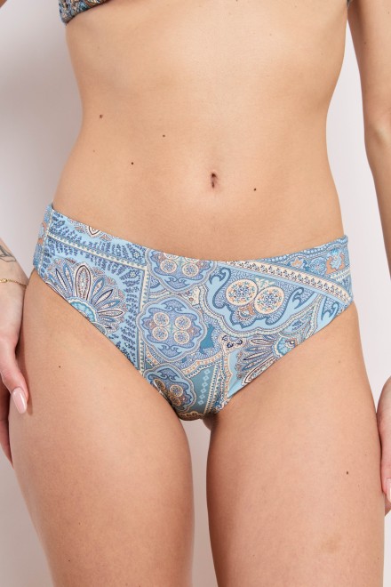 HIGH SLIP FOULARD BLUE