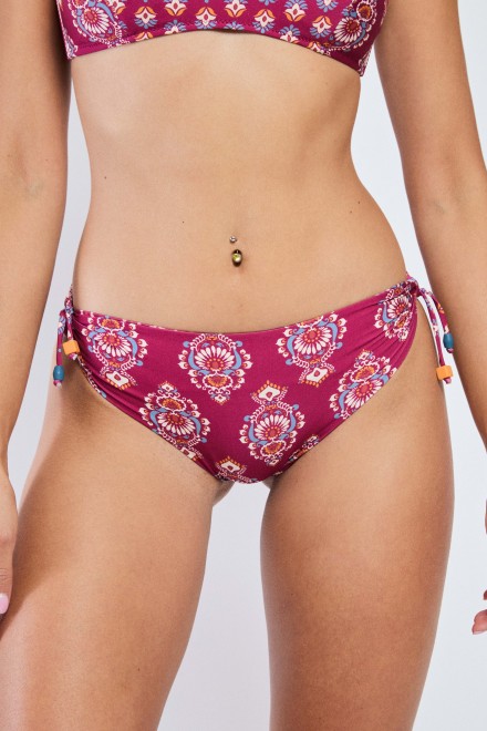 GRANADA HIGH SLIP WITH LACES BURGUNDY