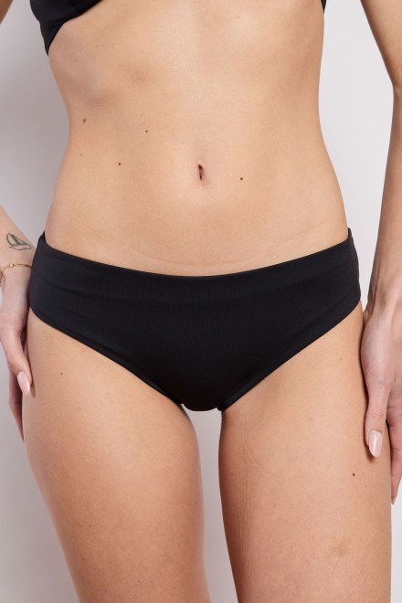 SOLID COLOR HIGH BRIEF BLACK