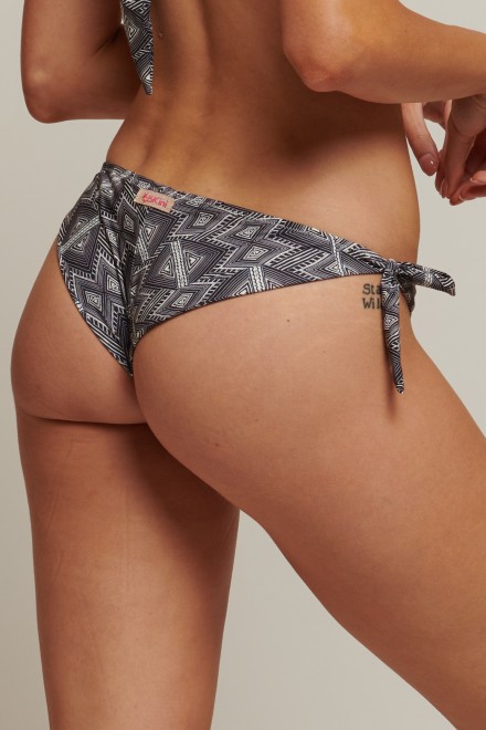 ANIMALIER BRAZILIAN BRIEF WITH FLAKES BLACK