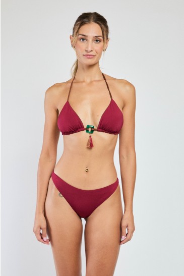 SOLID COLOR CLOSED SLIP BURGUNDY