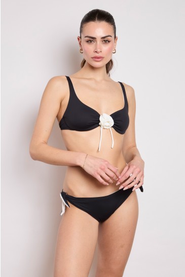 DOUBLE BOW SLIP BLACK-WHITE