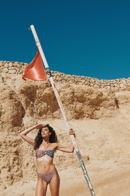 ETHNIC FIXED SLIP WITH RING BLACK