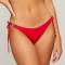 MAUI BRIEFS WITH LACES AND RINGS RED