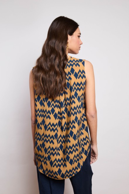 CHEVRON SLEEVELESS BLUE