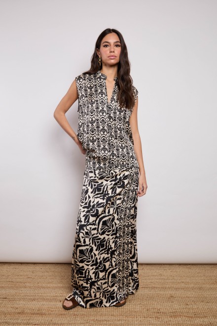 DAMASCUS SLEEVELESS BLACK