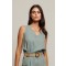 LINEN SLEEVELESS DENIM