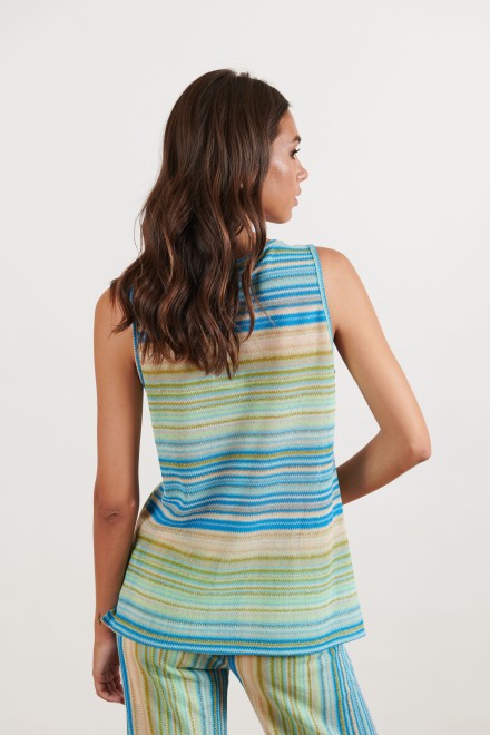STRIPED SLEEVELESS GREEN-CELESTIAL